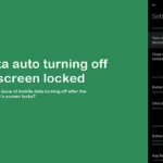 Solved - Fix data auto turning off when screen locked Redmi Note 10 Pro