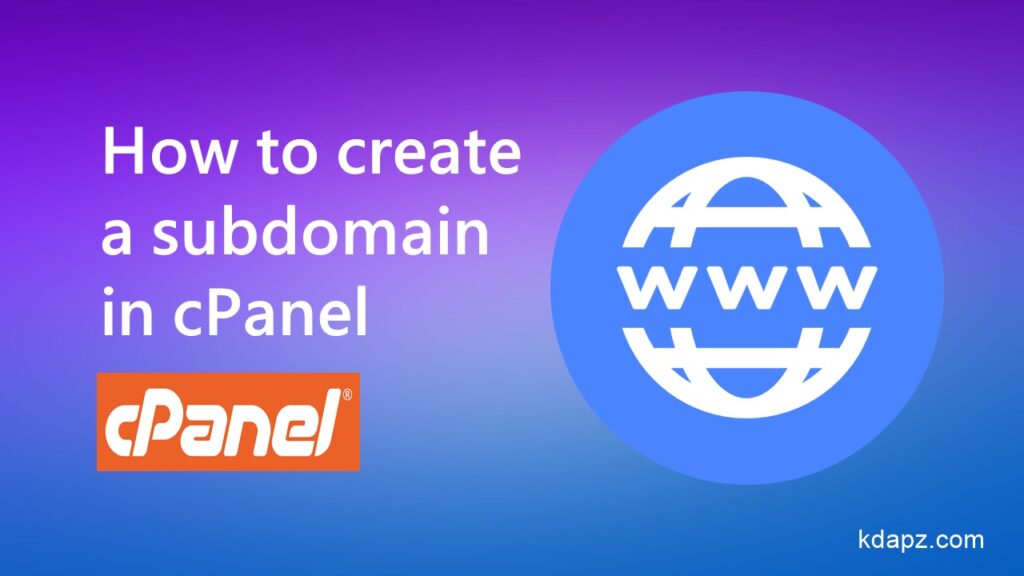 How to create a subdomain in cPanel 2022 - Best Trick