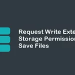 Request Write External Storage Permission for Save Files - Android Studio Best Tutorials 2022