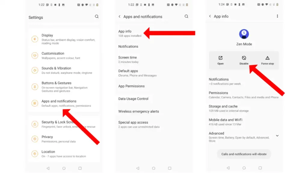 How to disable apps on Android